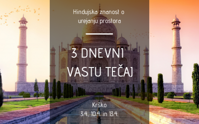 3 dnevni VASTU TEČAJ v Krškem(3.4., 10.4. in 13.4.)