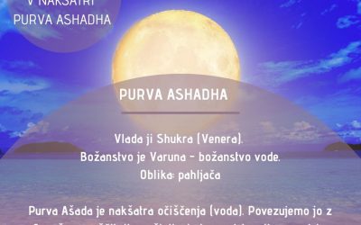 Polna luna v nakšatri Purva Ashadha (5.7.) ob 6:41